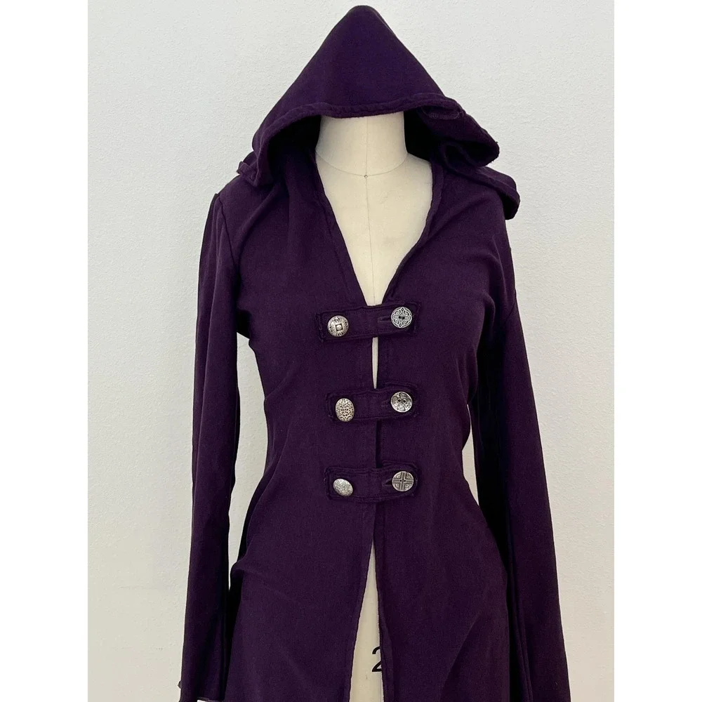 Faye Tality Couture Corset Hoodie Handmade Womens Med Goth Witch Whimsigoth Lace - Picture 4 of 16